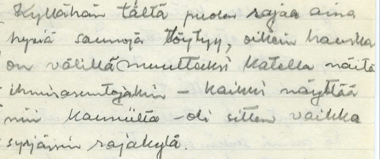 Toinen kirje Lietoon It�-Karjalasta.