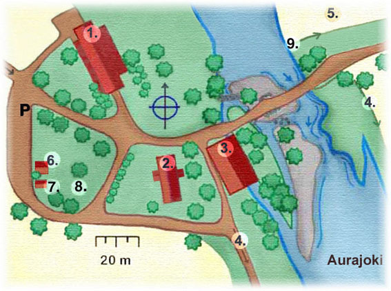 Map of the museum area